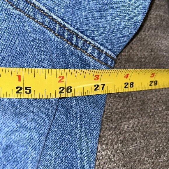 Jessica Simpson Floral Reagan Trucker Relaxed Button Up Blue Jean Jacket Size 3X - Picture 7 of 7